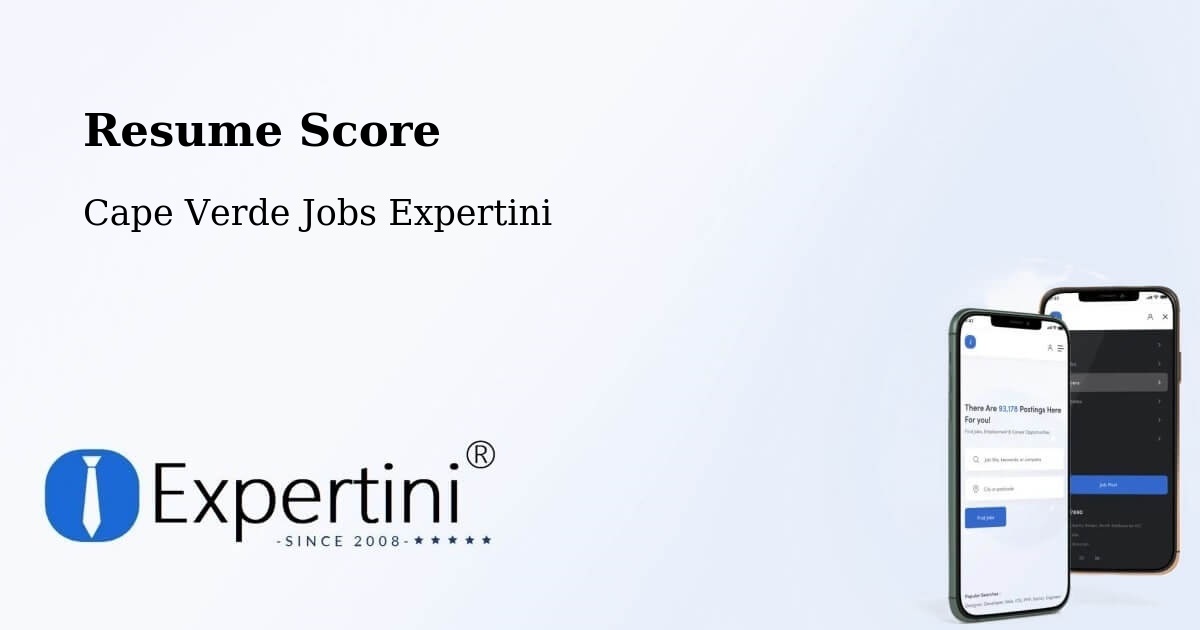 Resume Score & Job Description Match Tool – Cape Verde - Cape Verde Jobs Expertini